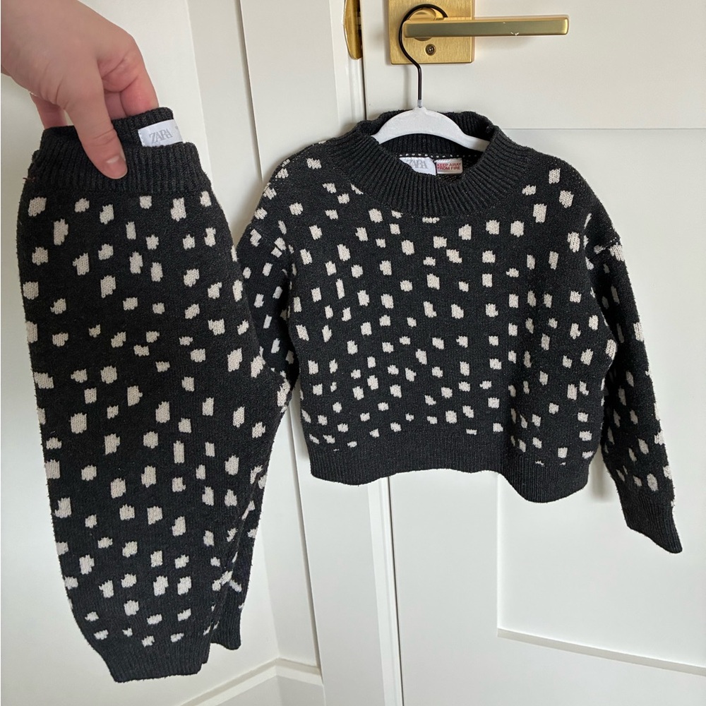 Zara Black and White Knit Set for Baby/Toddler (18-24 months)